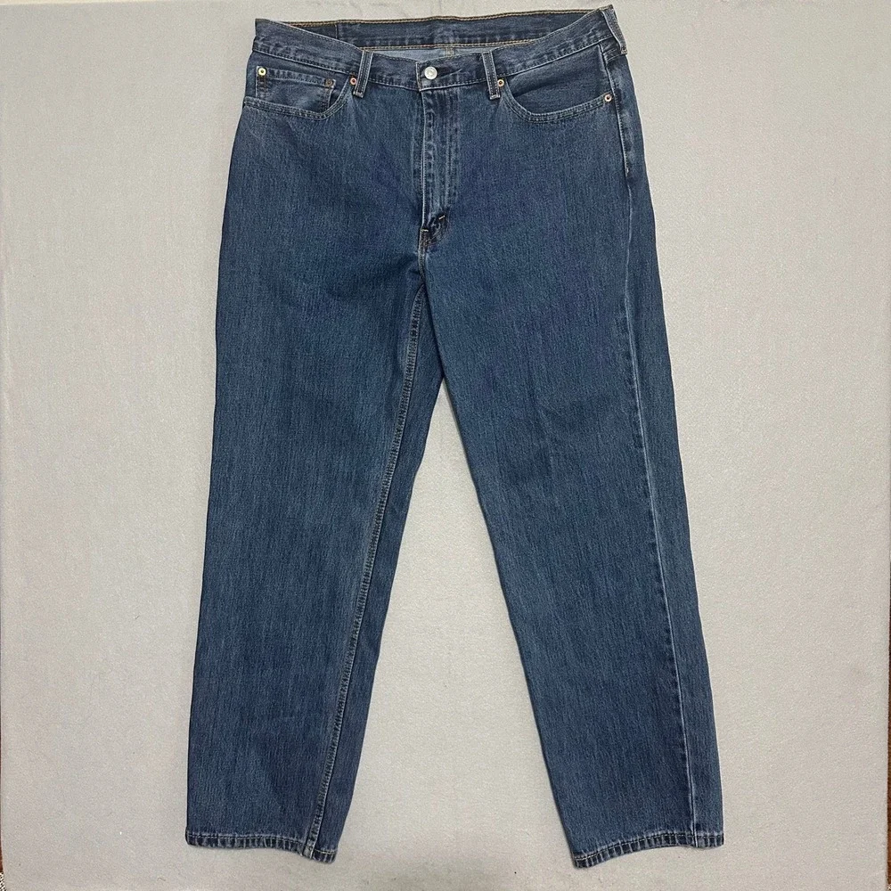Levis‎ 550 Relaxed Fit Tapered Leg Blue Denim Jeans Mens 38x32 Medium Wash Y2K